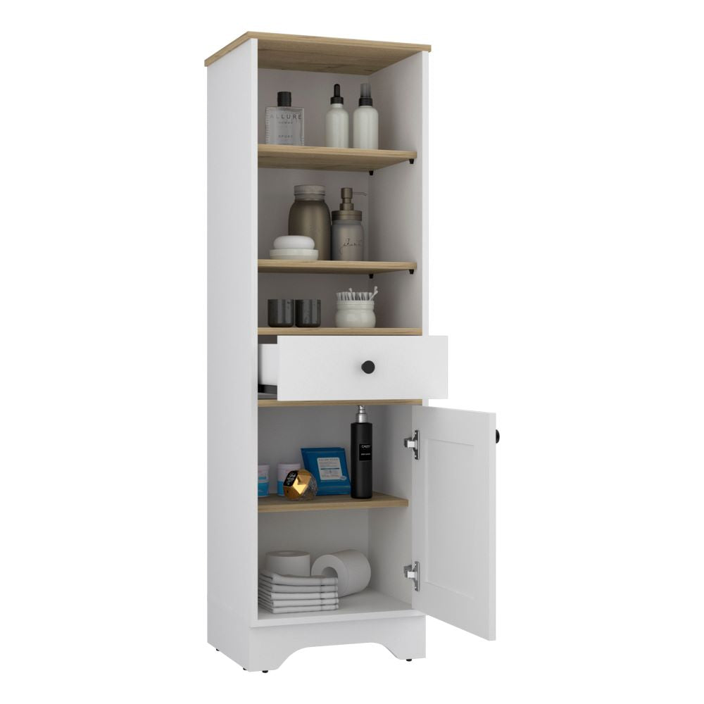 Mueble Optimizador Bath Bi Color Duna y Blanco Para Baño